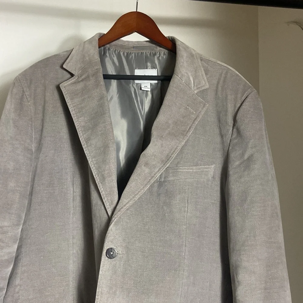 Lineal Juomo velvet grey blazer - Picture 2 of 12